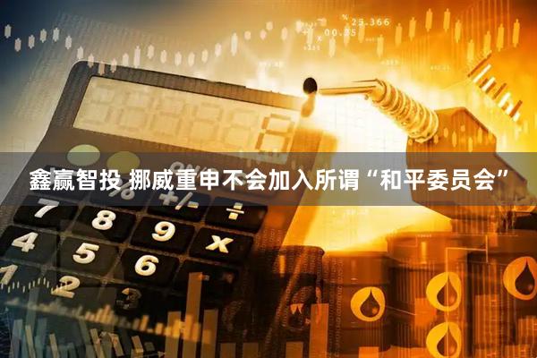 鑫赢智投 挪威重申不会加入所谓“和平委员会”