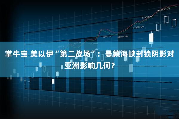 掌牛宝 美以伊“第二战场”：曼德海峡封锁阴影对亚洲影响几何？