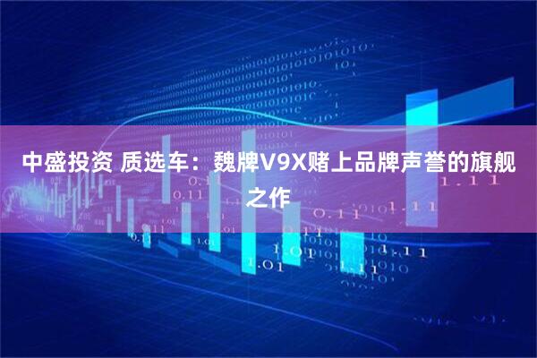 中盛投资 质选车：魏牌V9X赌上品牌声誉的旗舰之作