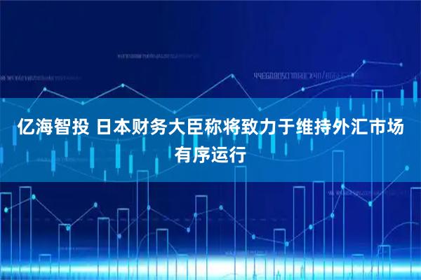 亿海智投 日本财务大臣称将致力于维持外汇市场有序运行